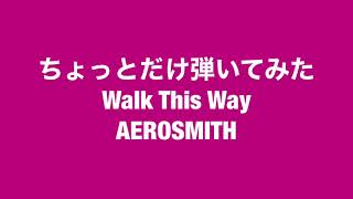 Walk This Way ／ AEROSMITH ／ちょっとだけ弾いてみた／By The Real Koichi Terasawa ／寺沢功一