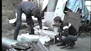 Part 2, 1987 Building a copy of James Rumsey's 1787 Steamboat,The Boiler, casting cylinders, trailer