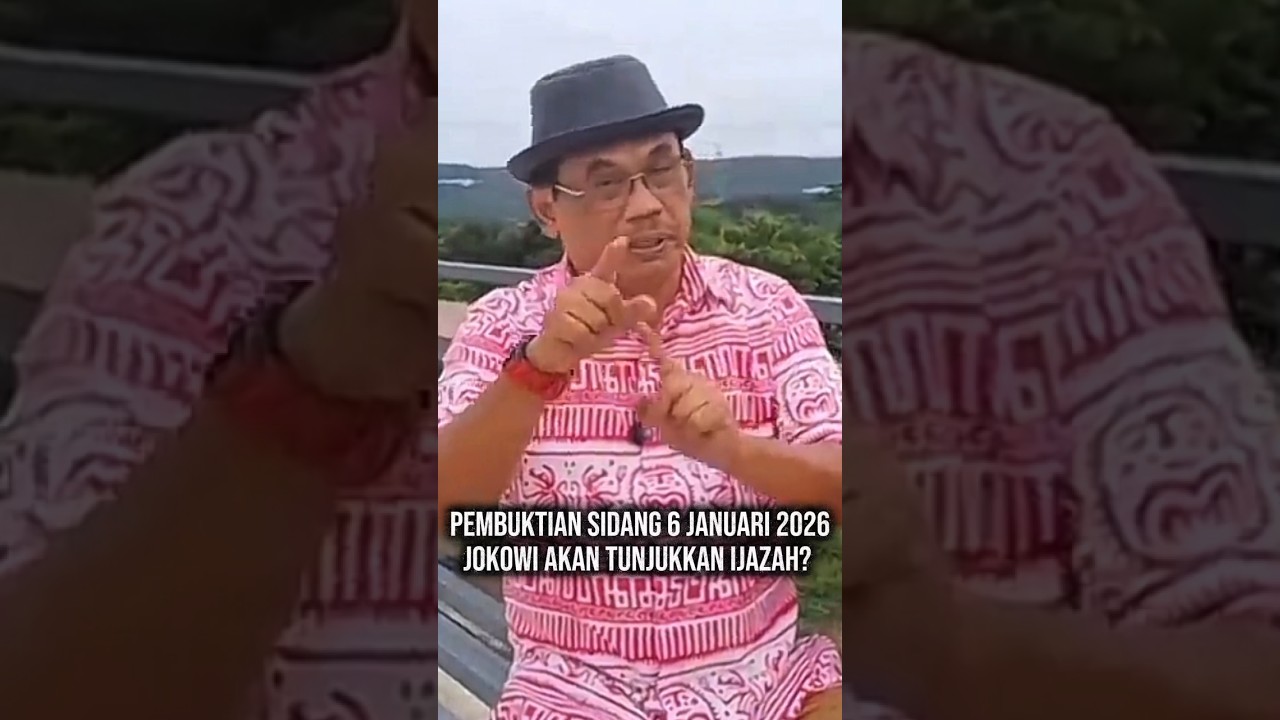 PEMBUKTIAN SIDANG 6 JANUARI JOKOWI AKAN TUNJUKKAN IJAZAH NYA??