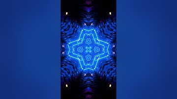 flying in a tunnel with flashing blue fluorescent lights #art #4kvjloop #videobackground