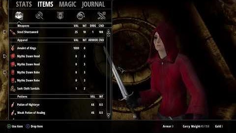 NorthernUI - options menu