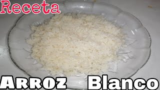 Como hacer arroz blanco 🍽️ 🍚, fácil rápido, no se pega, no se vate muy rico 🤤