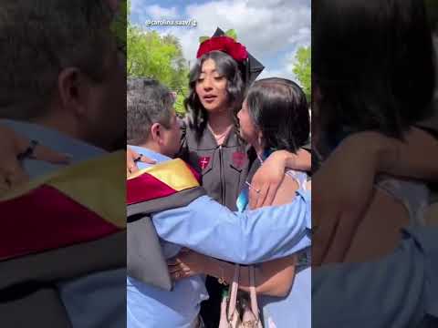 College Student Shares Graduation With Her Parents To Thank Them For Their Sacrifices