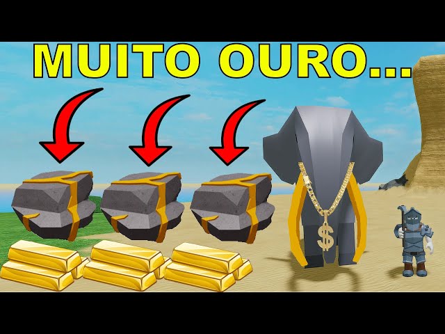 FÁBRICA DE MINÉRIOS NO ROBLOX!! (Diamante, Ouro, Esmeralda, Ferro) 