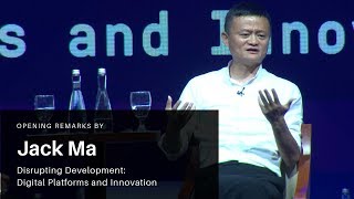 Jack Ma  Disrupting Development: Digital Platforms and Innovation at AM IMF WB 2018