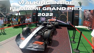 Miami F1 GRAND PRIX Walking Inside New Venue.  4K