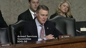 Senator David Perdue In Senate Armed Services