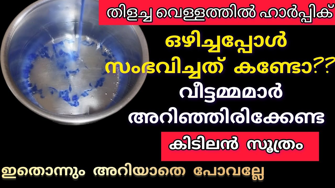 ചൂടുവെള്ളത്തിൽ ഹാർപ്പിക് ഒഴിച്ചപ്പോൾ സംഭവിച്ചത് കണ്ടോ?മിനിറ്റുക