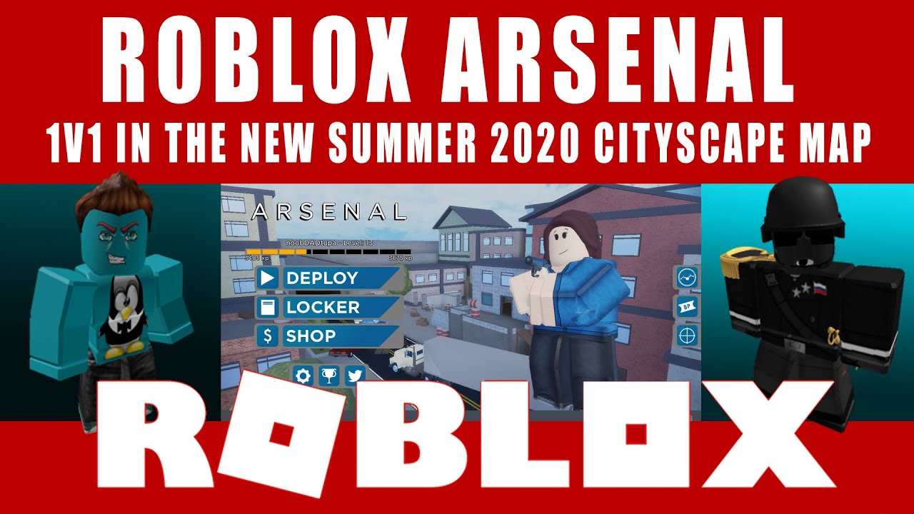 Playing the new Roblox Arsenal summer 2020 map