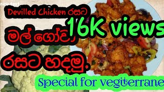 Cauliflower recipe | Devilled chicken taste | මල් ගෝවා curry | Cauliflower recipe by T&N COOK DIARY