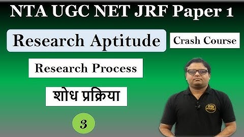 Research Process Steps [Hindi] in Research Aptitude (L-3) for NTA UGC NET Paper 1