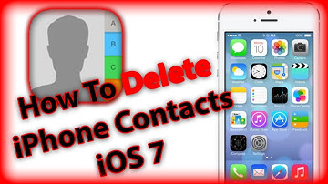 How To Delete Contacts iPhone 5s, 5c, 5, 4s, and 4 With iOS 7