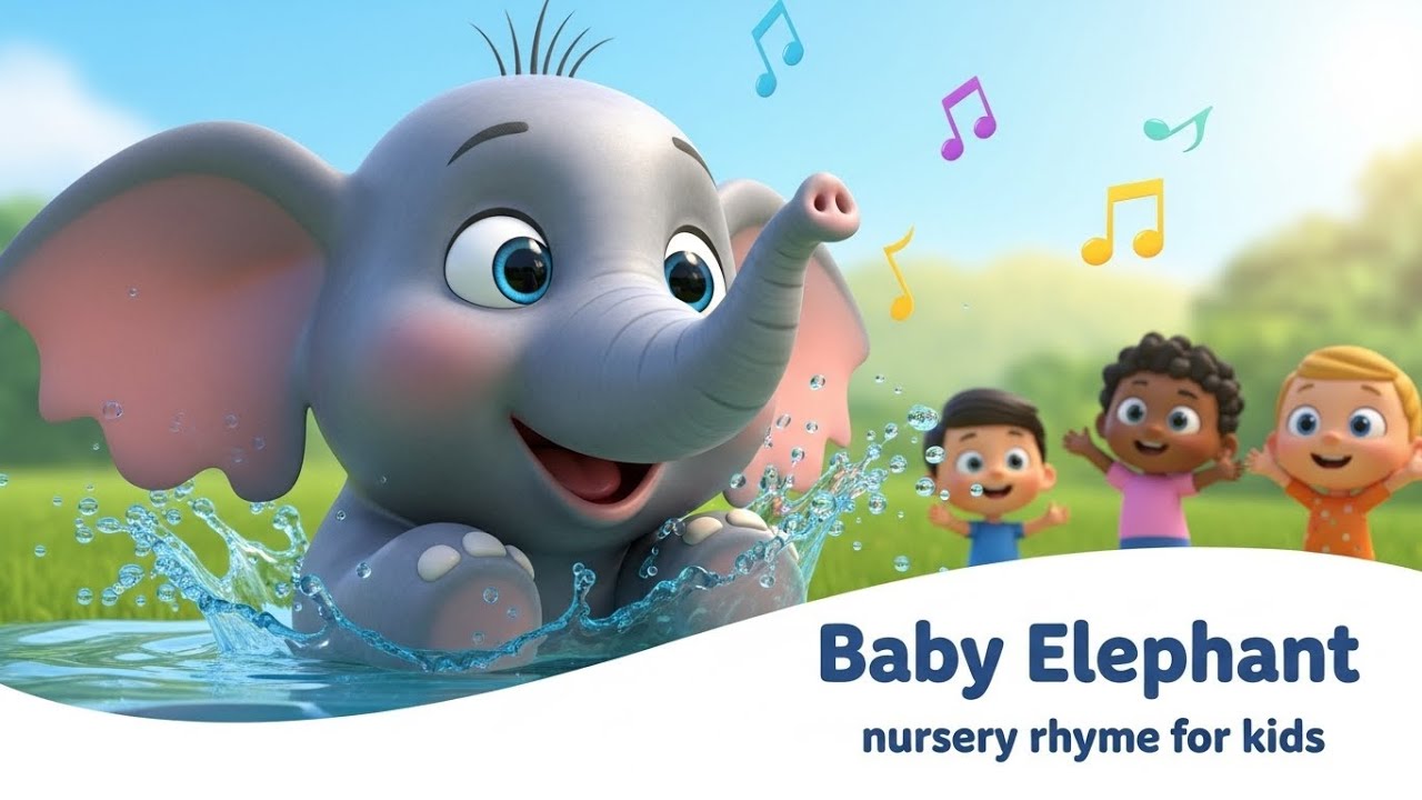 🎵🐘 Baby Elephant Song | Cute Nursery Rhymes for Kids & Toddlers 👶🎶