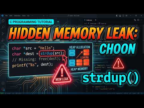 The Hidden Memory Leak in strdup: Understanding Heap Allocation in C