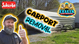 Carport Removal Tri-Cities, TN | Kraken Junk Removal 