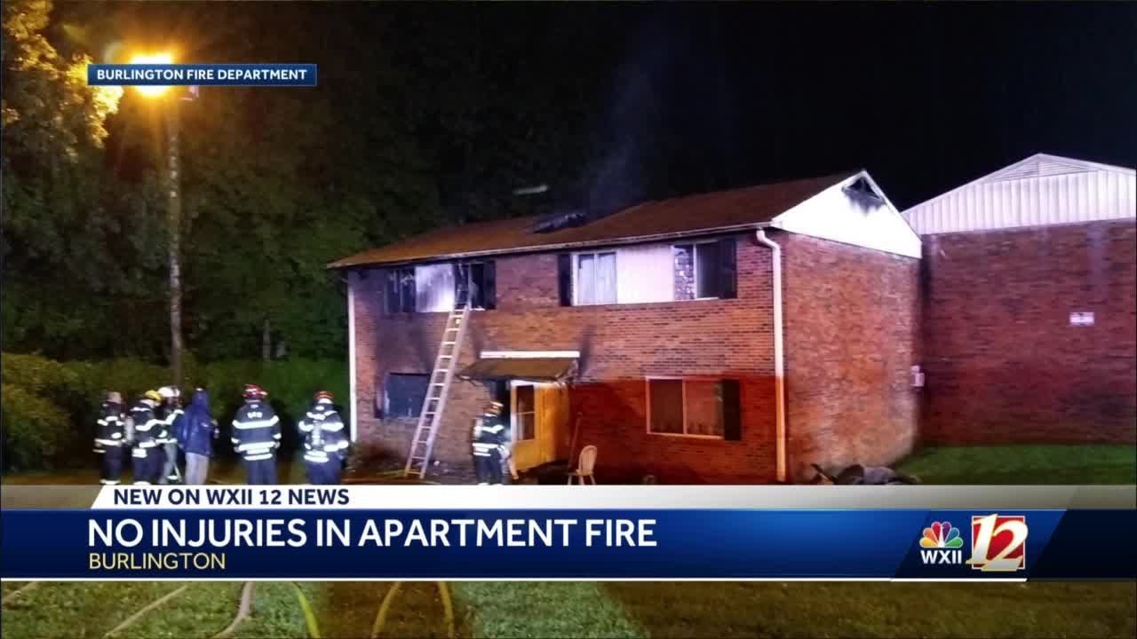 Burlington apartment damaged by fire - YouTube
