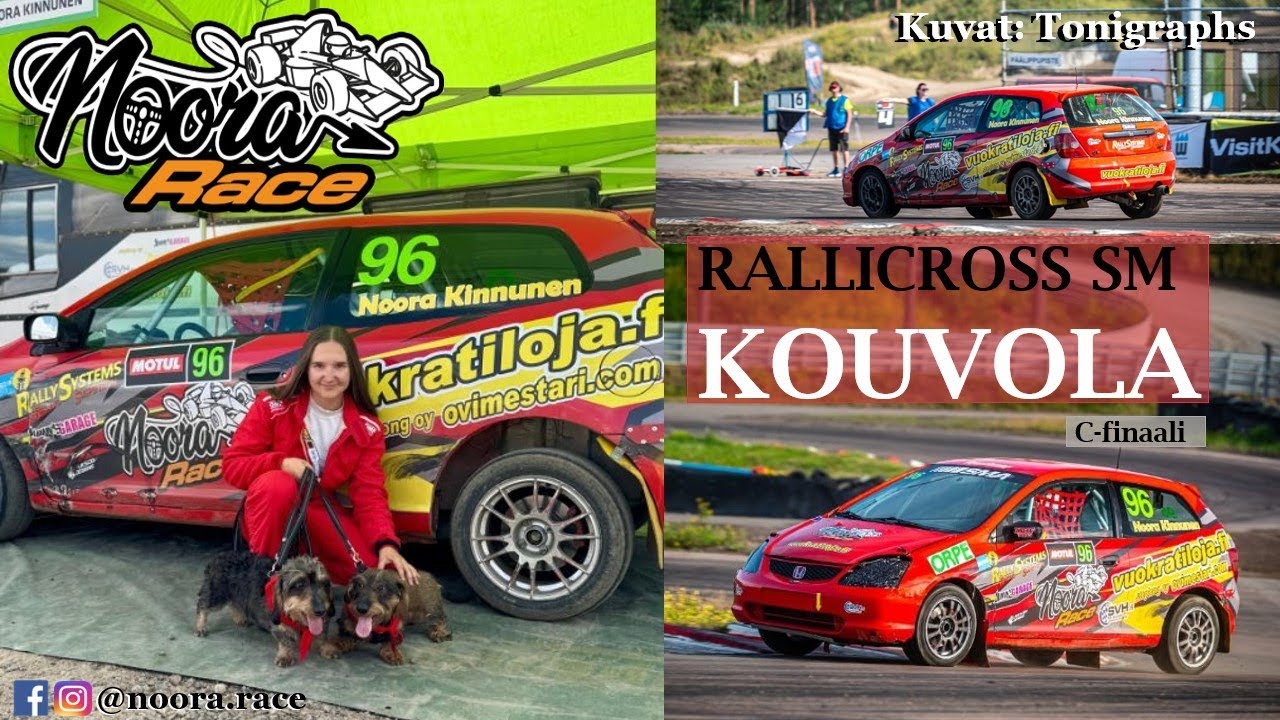 C-Finaali (Rallicross SM Kouvola) Incar 9.8.2025 Noora Kinnunen, Honda Civic V1600