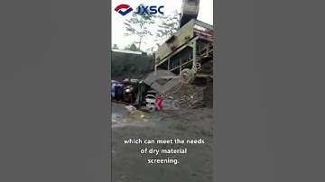 Mobile vibrating screen and belt conveyor combination