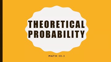 Math 30-3 - Theoretical Probability
