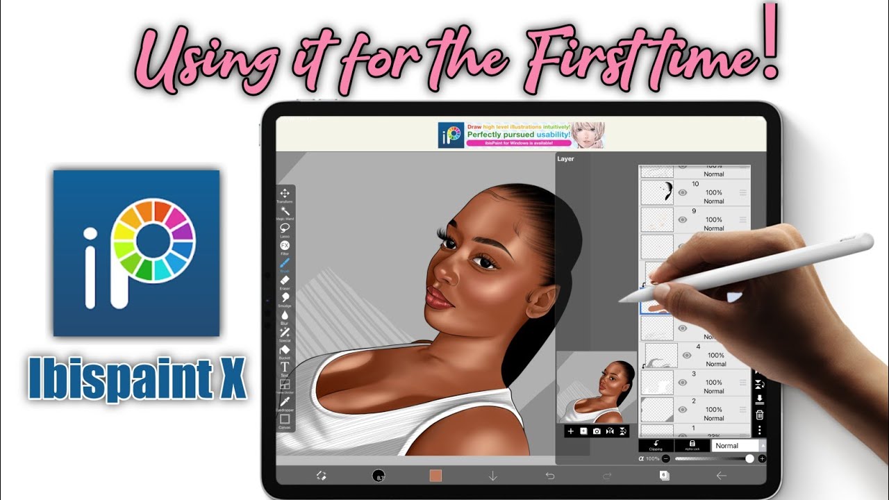 How i paint on ibisPaint x (First trial) - YouTube