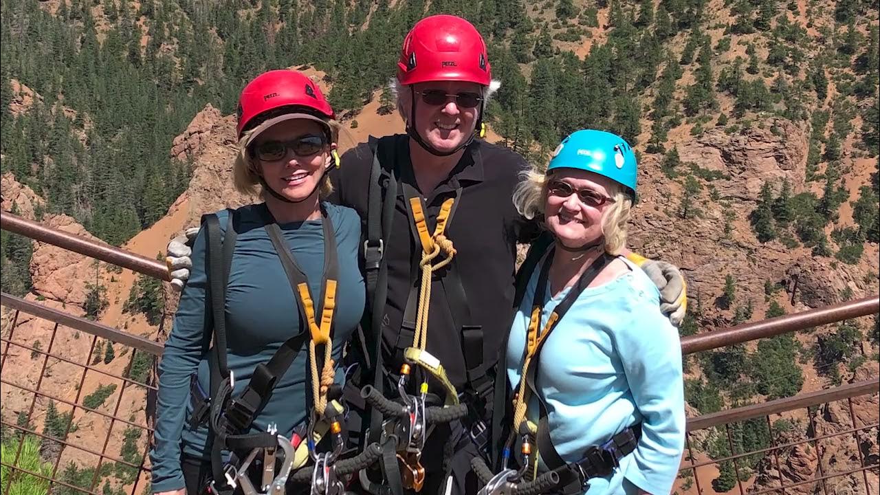 Broadmoor The Fins Course Zipline Linda Purl, Nancy, Steve YouTube
