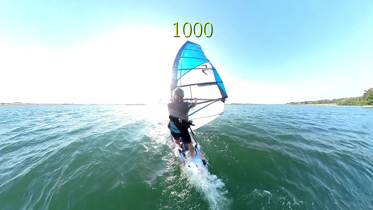Practice the jibe 1000 times - YouTube
