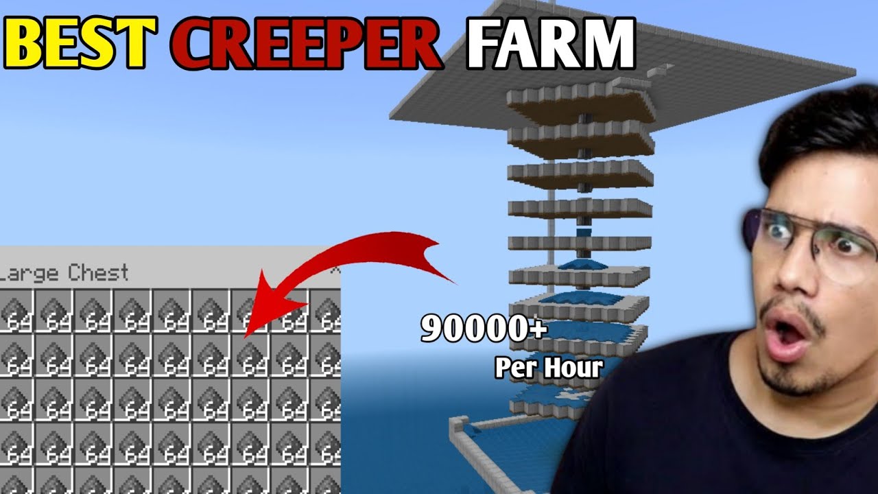 I BUILD A GIANT CREEPER FARM || MINECRAFT SURVIVAL SERIES PART 18 - YouTube