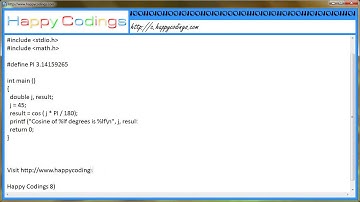 Calculate cosine how to use cos c code example