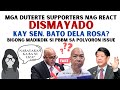 Duterte supporters dismayad0 kay sen bato dela rosa  bigong madikdik si pbbm sa polvoron issue