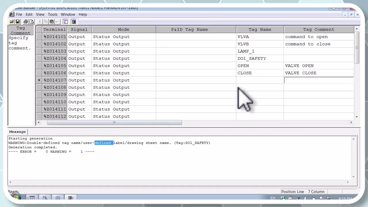 Yokogawa DCS – Lesson 64: CENTUM VP – MC-2E Open&Close from End