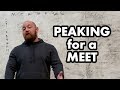 Peaking for a Meet - How to Schedule Your Training in the Last Weeks Before Powerlifting/Strongman