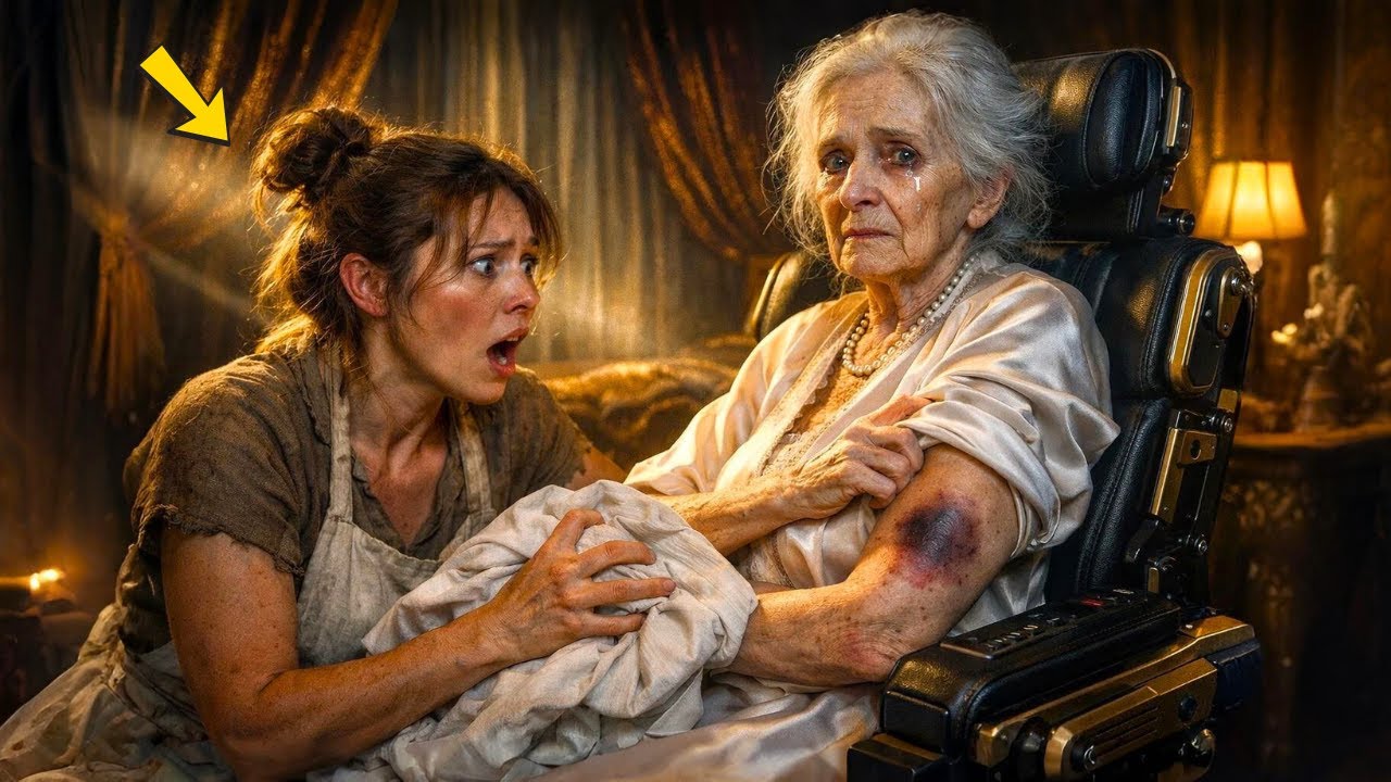 NADIE QUERÍA CUIDAR A LA ABUELA MILLONARIA TETRAPLÉJICA… HASTA QUE LLEGÓ UNA LAVANDERA POBRE