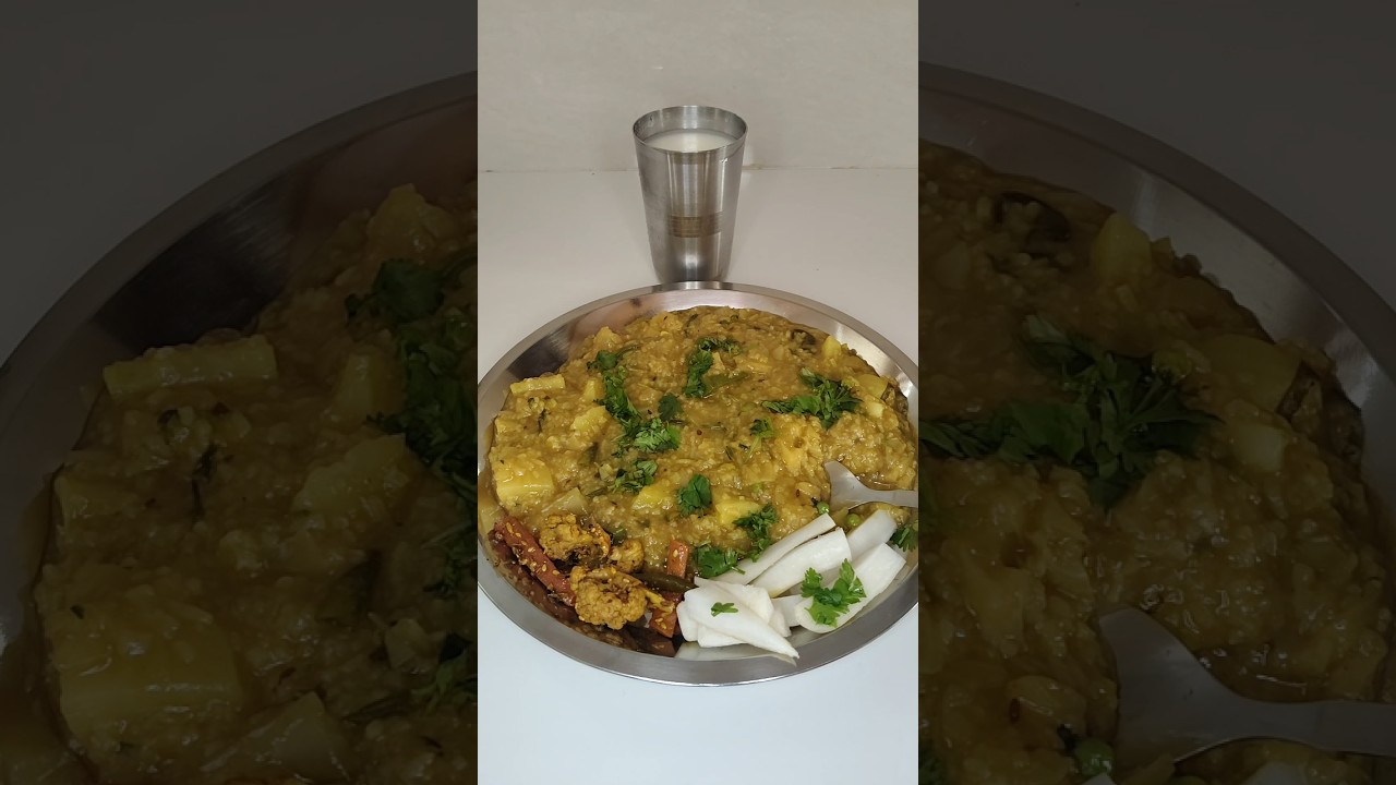 Ghar Ka Khana | Mix Sabji with Chawal 🍚 #shorts #food #youtubeshorts #recipe #trending #cooking