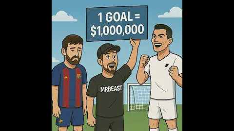 *“MrBeast’s \$1M Football Challenge 🏆 Messi vs Ronaldo”*  #messi #ronaldo #aishorts  #mrbeast