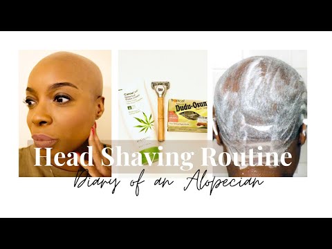 How I shave my head with Scarring Alopecia 