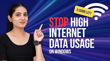 How to Stop High Internet Data Usage On Windows 10 | Stop Background Data Consumption In Laptop & PC