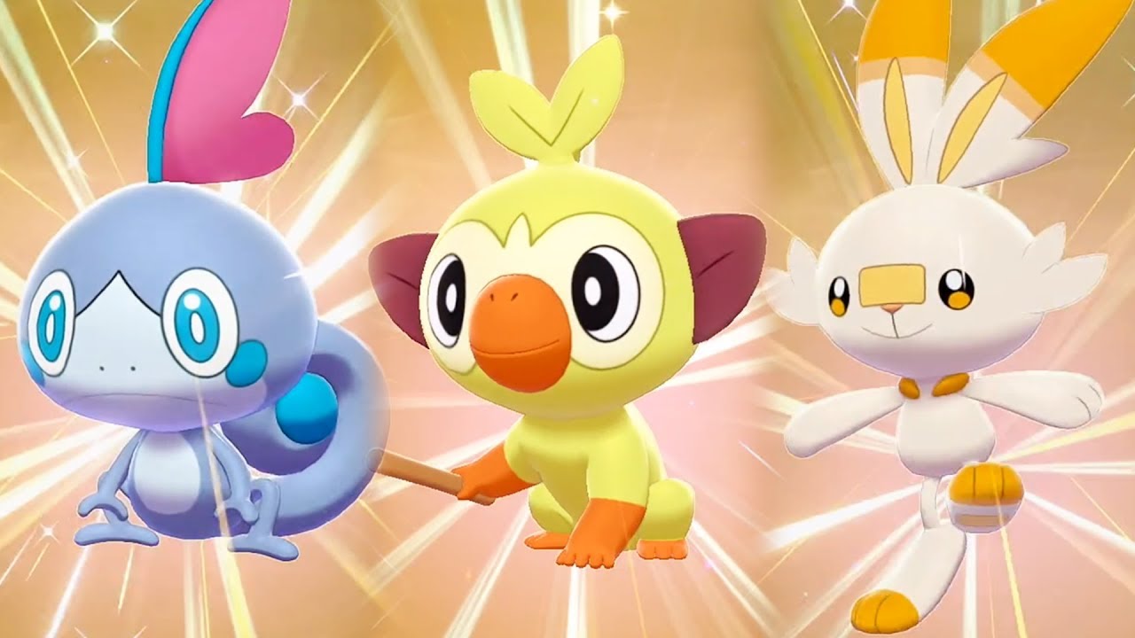 Pokémon Sword & Shield ⚔️ 🛡 Revealed! Starters (Grookey, Scorbunny,  Sobble) and Galar Region 