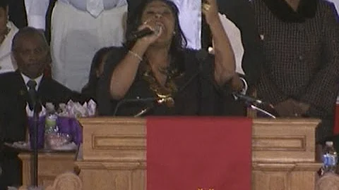 WHITNEY HOUSTON FUNERAL: Gospel star Kim Burrell  performs special song