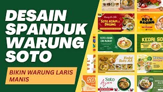 30  Contoh Desain Spanduk Warung Soto Modern, Unik, Khas, Bikin Pembeli Berdatangan | Cek Sekarang!!