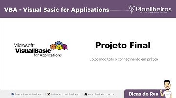 Curso Básico de VBA - Aula 10 - Projeto Final