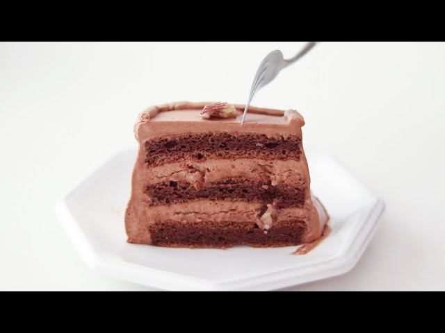 キャラメル＆チョコレートケーキ Caramel & Chocolate Cake｜HidaMari Cooking