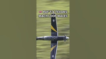 🇬🇧 RAF T-6 Texan Trainers Mach Loop Flybys #shorts