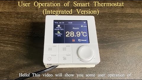 User operation of smart thermostat(integrated version) -51