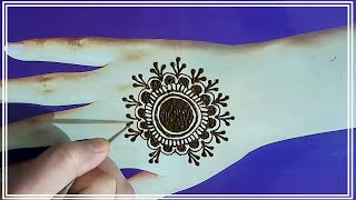 Arabic Flower Mehndi Design Back Hand - Easy And Simple Flower Mehndi Design - Mehndi Designs