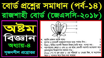 JSC Science Chapter 4 (Part-14) ll Class 8 Biggan Board Question ll Rajshahi Board 2018