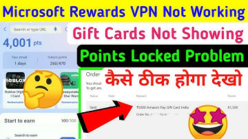 microsoft rewards redeem problem |microsoft rewards vpn not working | Aasif Sheikh28