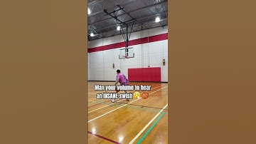 Thumbnail of Max your volume to hear a CRAZY swish 😮‍💨🏀 #basketball #swish #troll #ballislife