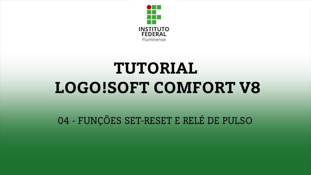 Tutorial Logo!Soft Comfort 04 - Set/Reset e relé de pulso - YouTube