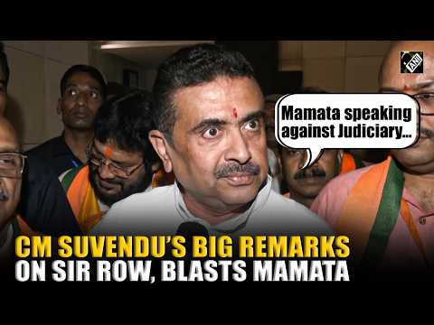 ‘Mamata speaking against Judiciary…’: CM Suvendu’s Big Remarks On SIR Row, Targets Mamata, Rahul