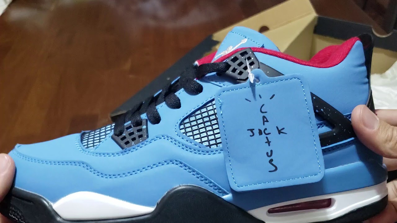 Jordan Retro 4 Cactus Jack TopQuality - YouTube